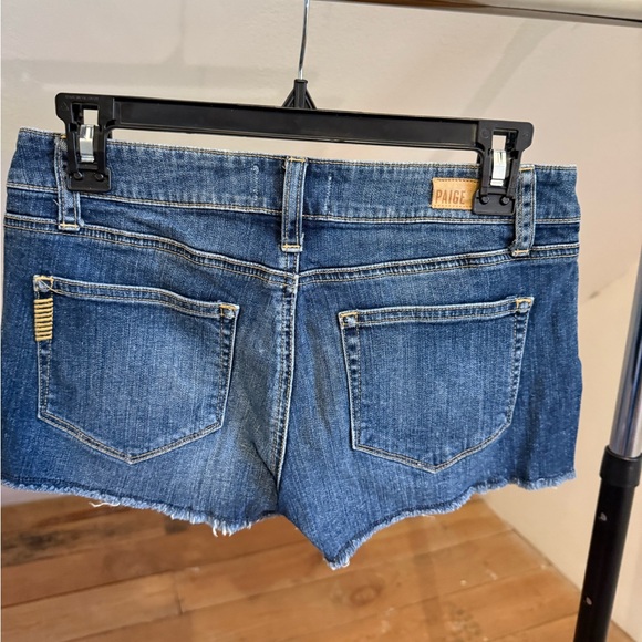 PAIGE Dark Blue Jean Shorts - Picture 3 of 3